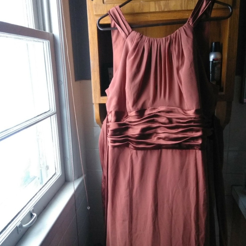 silky bridesmaid dress
